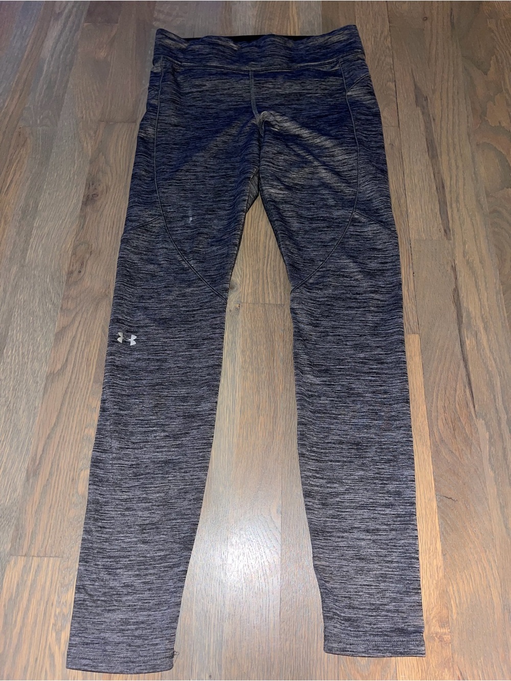 Under Armour HeatGear Gray Compression Leggings Athletic Pants Activewear